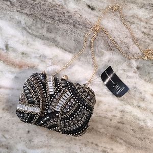 Glam Art Deco Box Clutch